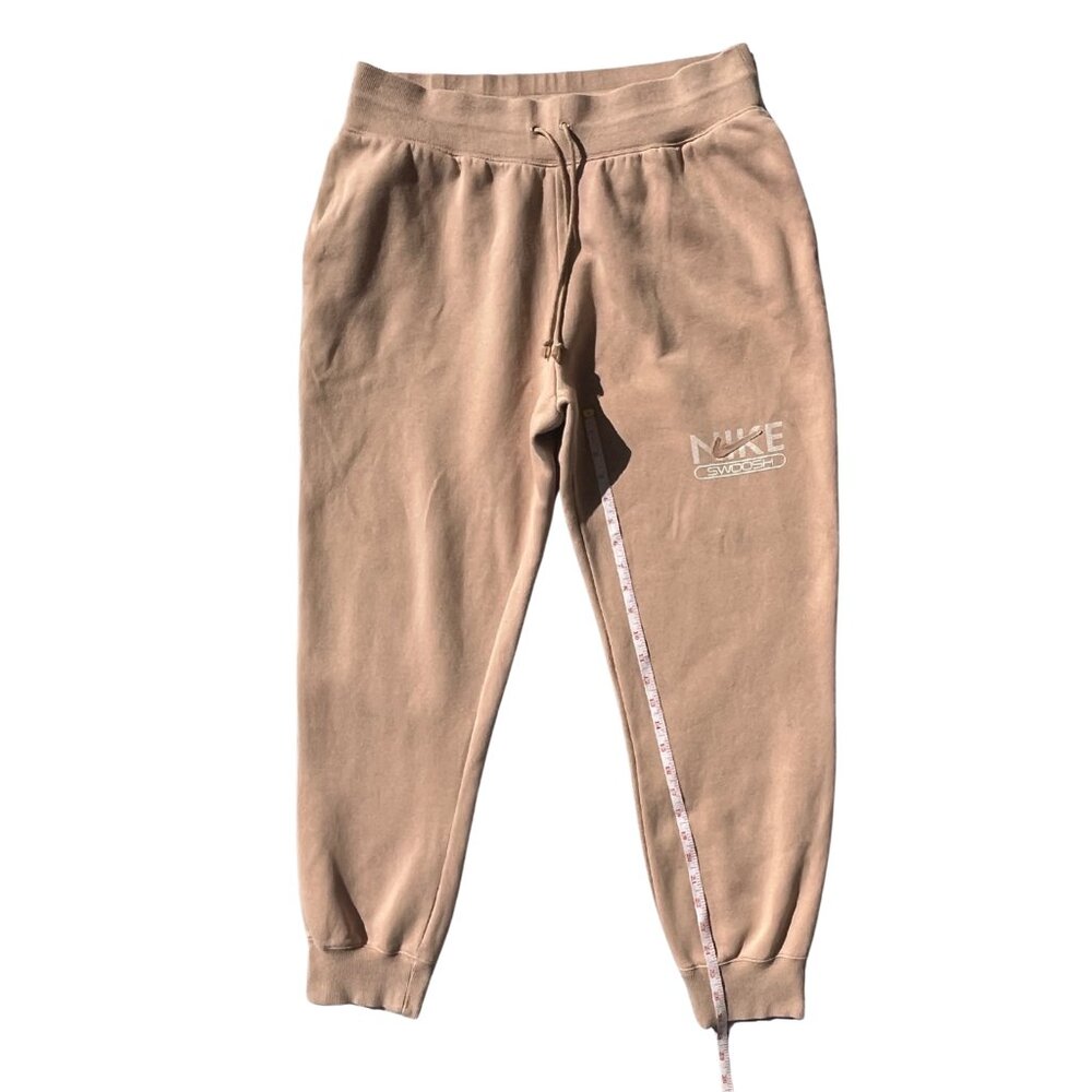 Nike Sweatpants Men's Size XL Tan Fleece Joggers Athletic Pants Swoosh Logo - Picture 11 of 14